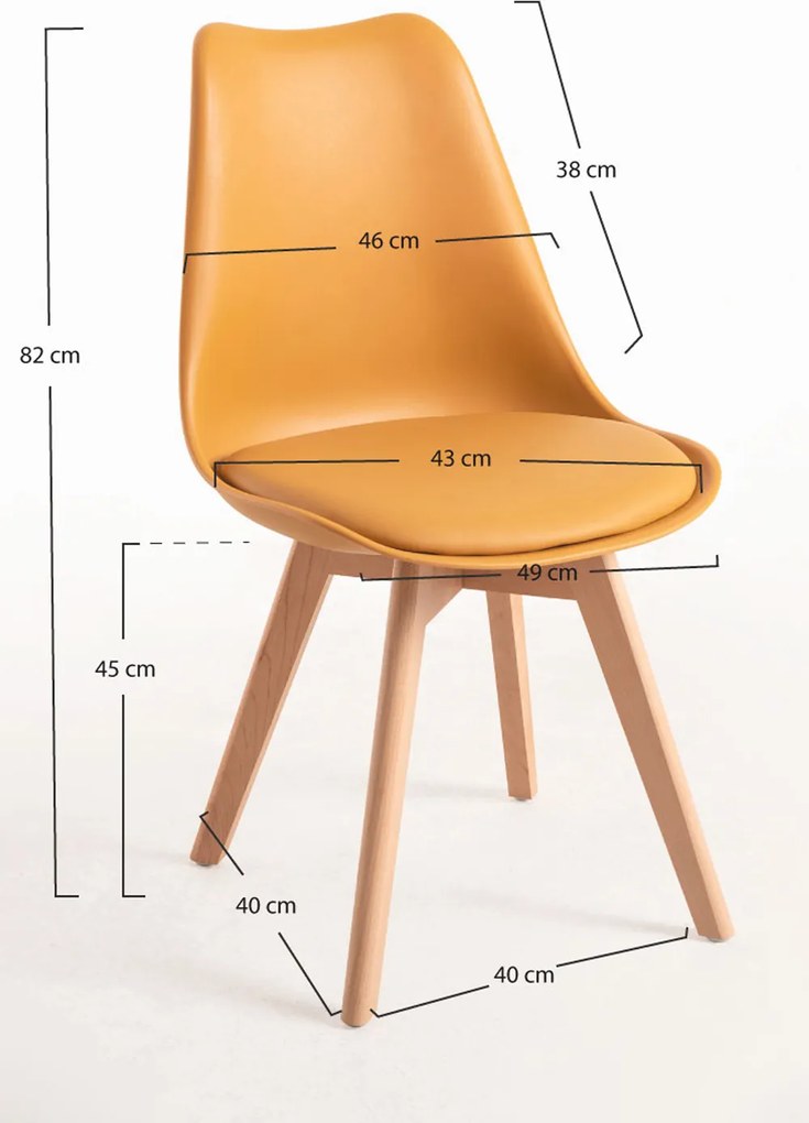 Zestaw 4 Krzese Synk Basic