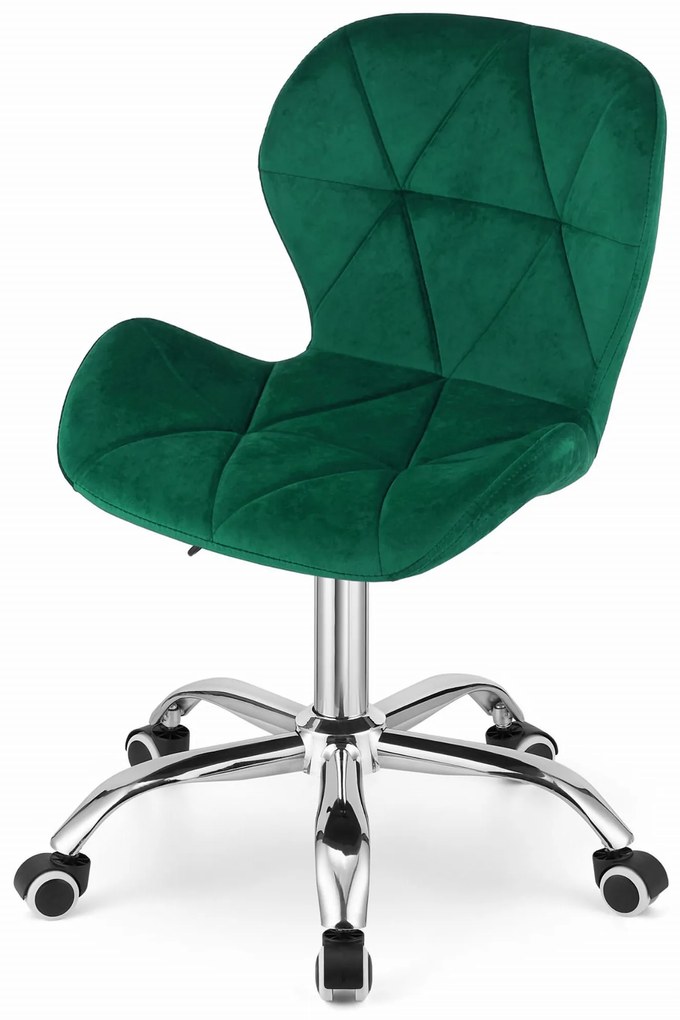 Zielone krzesło biurowe AVOLA VELVET