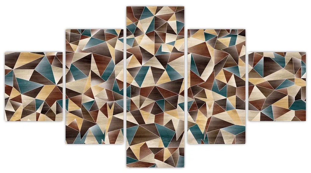 Obraz trójkątów (125x70 cm)