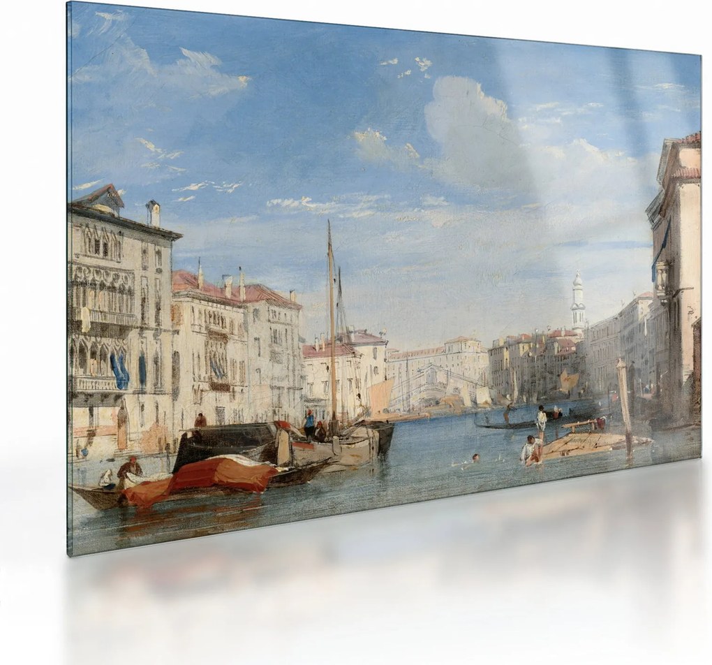 Obraz na szkle - Richard Parkes Bonington, The Grand Canal, reprodukcje (70x50 cm)