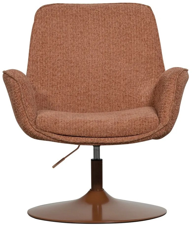 Pomarańczowy fotel z regulowaną wysokością siedziska Marten – WOOOD