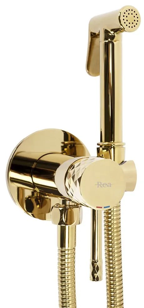Bateria Bidetowa REA Lungo Loop Diamond Złota