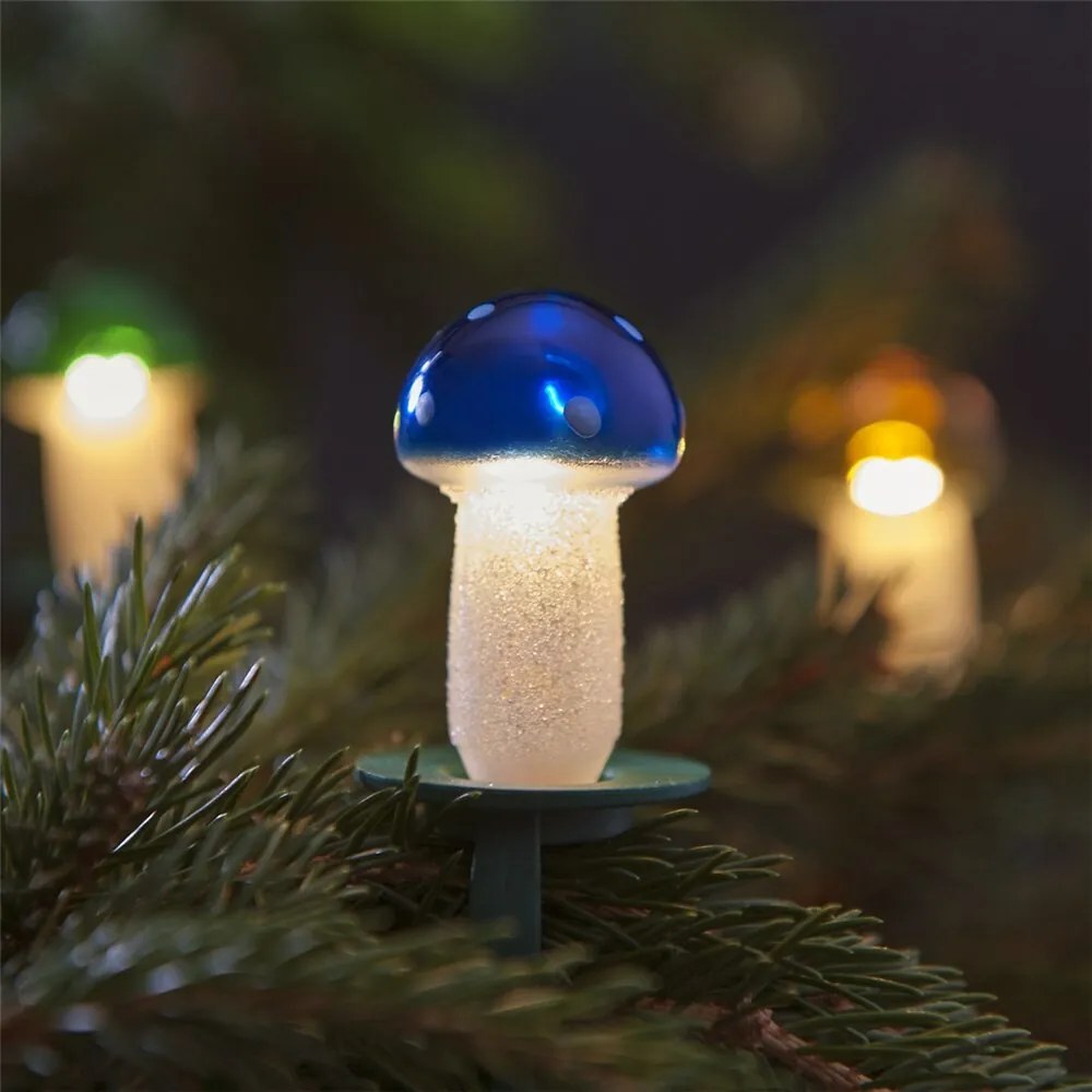 Lampki choinkowe Muchomorek kolor, 12 żarówek