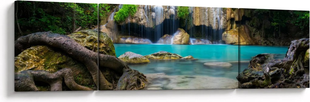 Obraz wodospadów (170x50 cm)