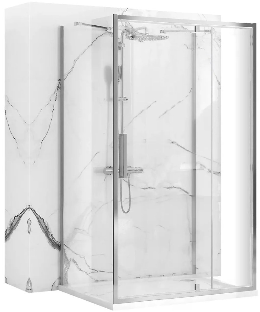 Kabina Prysznicowa Przyścienna Rea Rapid Swing Chrom