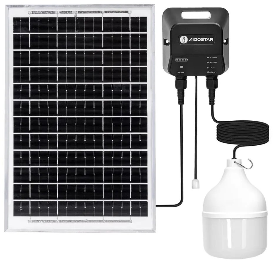 Aigostar - LED Żyrandol solarny LED/70W/12V 6000 mAh 6500K śr. 12 cm