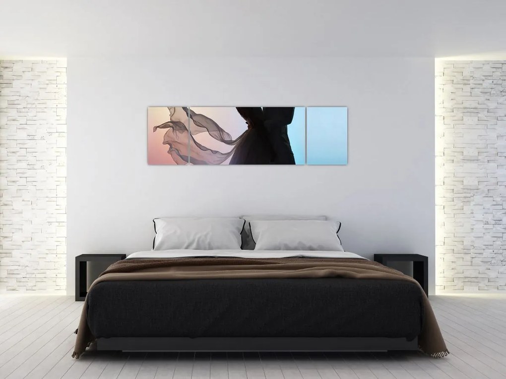 Obraz - Tańcząca para (170x50 cm)
