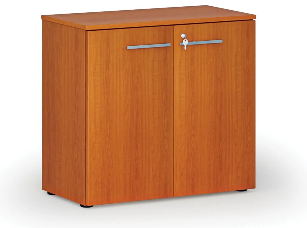 Szafa biurowa z drzwiami PRIMO WOOD, 800 x 420 x 740 mm, wiśnia