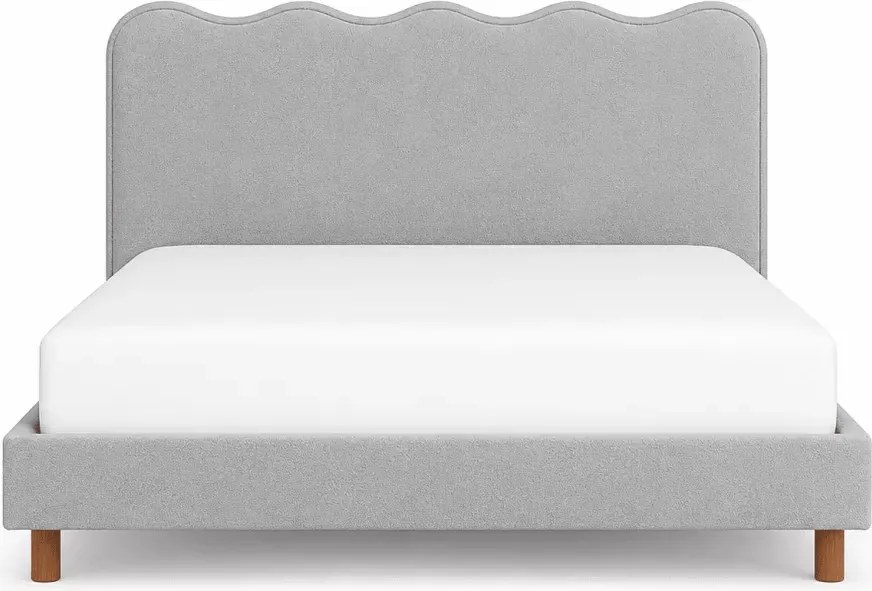 Łóżko tapicerowane Poof 160x200 / 180x200 ze stelażem z wysokim eleganckim zagłowiem