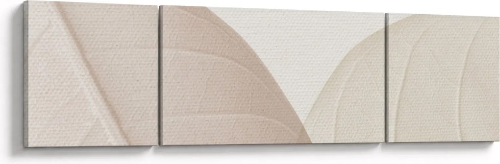 Obraz - Teksturowane liście (170x50 cm)