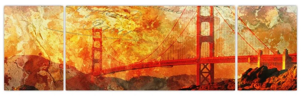 Obraz - Golden Gate, San Francisco, Kalifornia (170x50 cm)