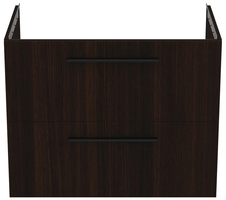 Ciemnobrązowa wisząca szafka pod umywalkę w dekorze dębu 80x63 cm i.Life B – Ideal Standard