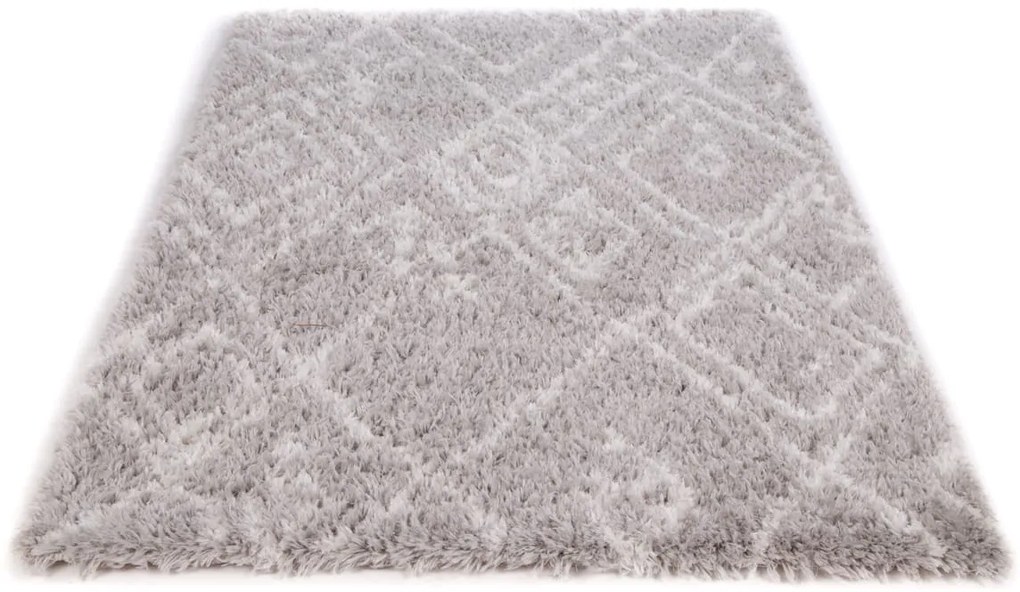 Dywan poliestrowy Dream Romby II Szary 80 cm x 150 cm