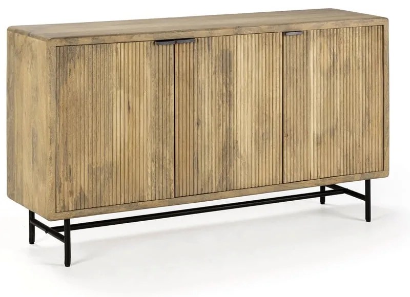 Komoda z litego drewna mango w naturalnym kolorze 150x85x40 cm Mundra – MOME