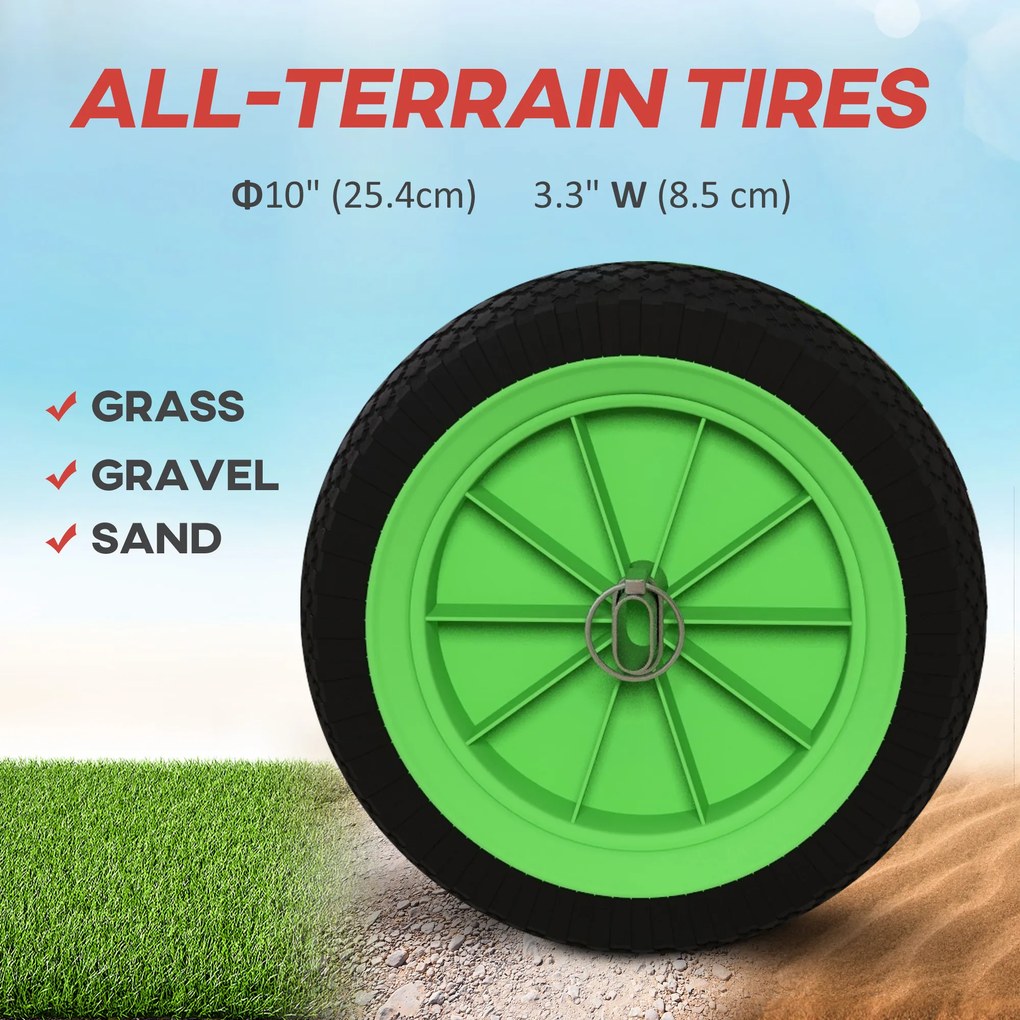 SPORTNOW Wózek do łodzi, regulowana szerokość, nośność do 100 kg, aluminium, czarno-zielony, 79 x 72,5 x 42 cm