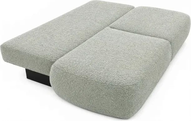 Sofa AVERIO Rozkładana Dwuosobowa Szara Boucle Nowoczesna