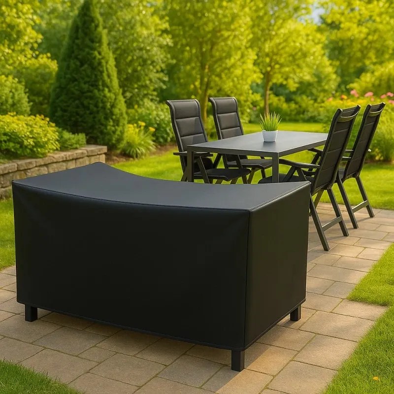 Doppler Pokrowiec ochronny na stół 180 x 100 cm + 4 krzesła z regulacją, sztaplowane