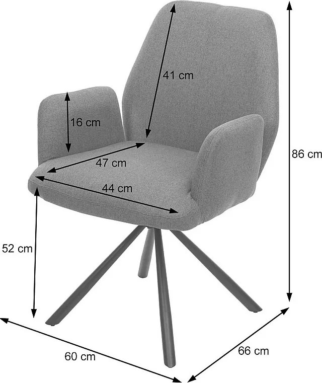 Krzesło do jadalni MCW-H71,  brązowy