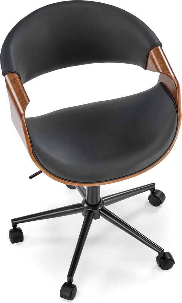 Obrotowe krzesło biurowe ze sklejki giętej Bilbo Halmar