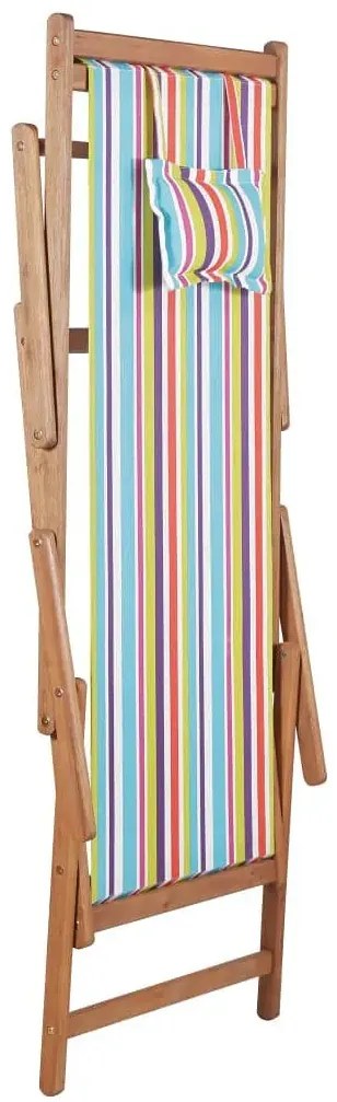Wielokolorowy składany leżak plażowy T7-L39