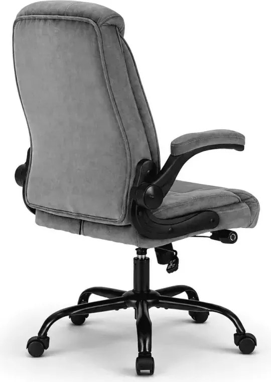 Ergonomiczny fotel biurowy Ralikin szary z mechanizmem TILT i regulacją podparcia