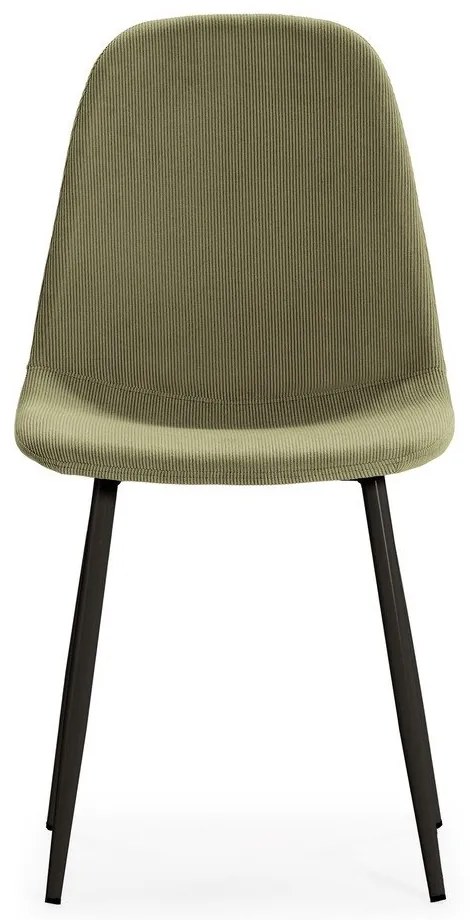 Zielone tapicerowane krzesła zestaw 4 szt. Minka – Marckeric