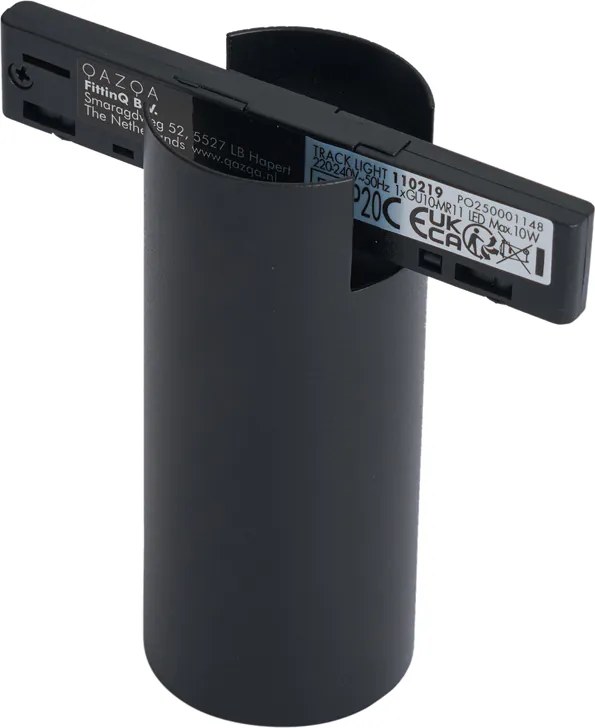 Nowoczesny reflektor czarny do systemu szynowego 1-fazowego GU10 35mm - Slimline Nubee Honey