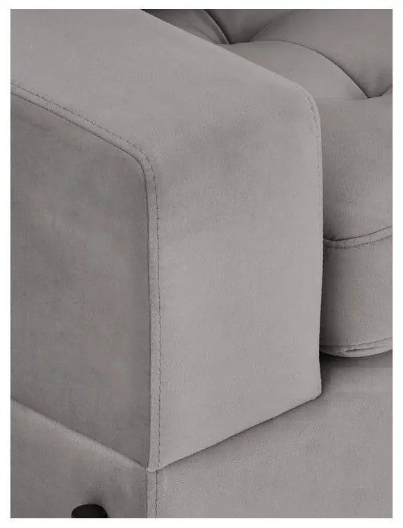 Jasnoszara sofa 200 cm Versailles – Ropez