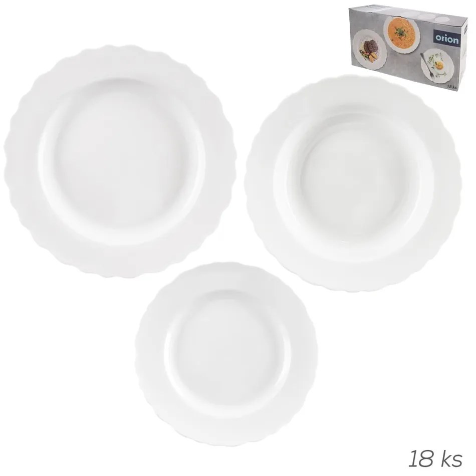 Porcelanowy zestaw talerzy 18 szt. Mona – Orion