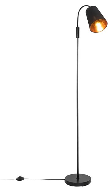 Nowoczesna lampa stojąca czarna - Carmen