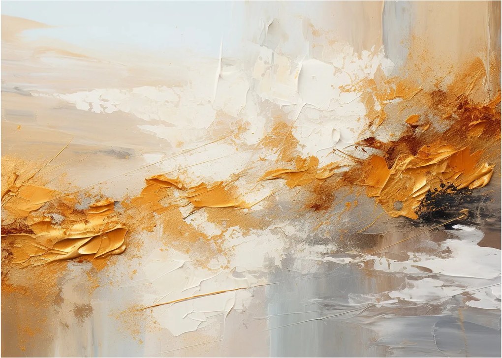 Obraz na szkle - Złota tekstura (70x50 cm)