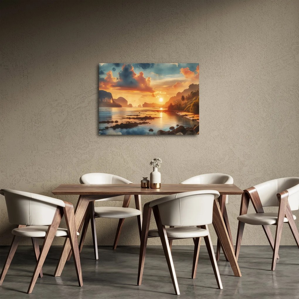 Obraz - Widok z plaży (70x50 cm)