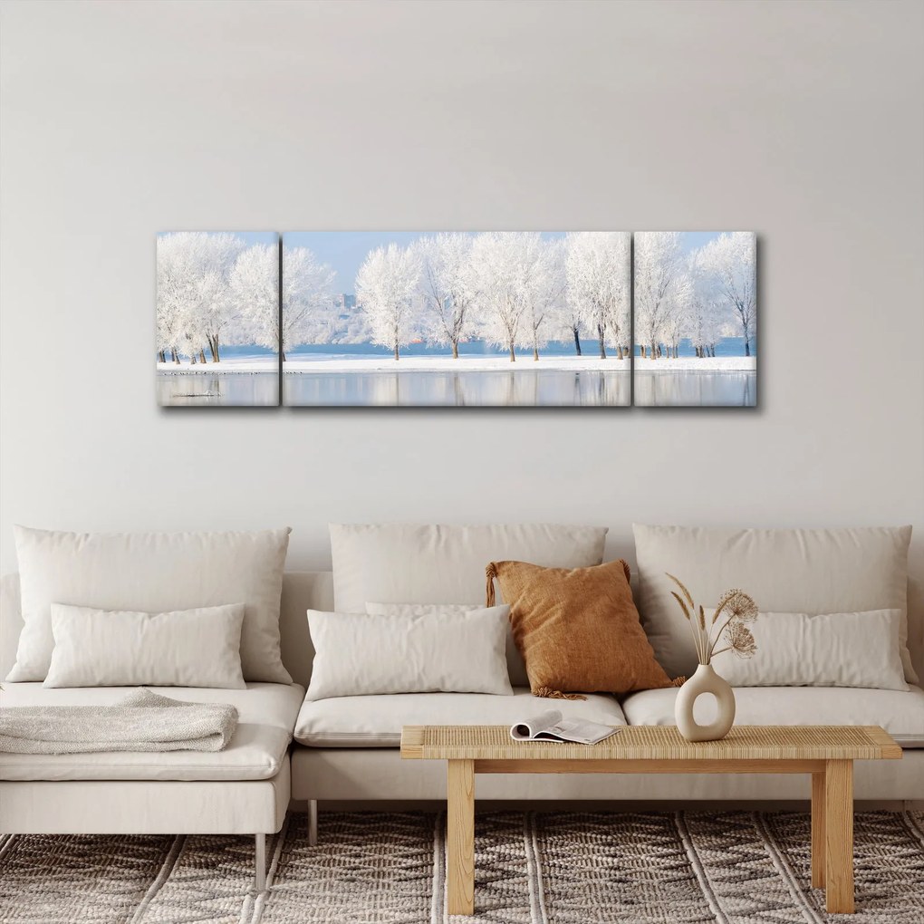 Obraz zimowego krajobrazu (170x50 cm)