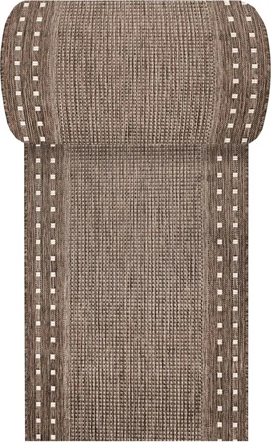 Dwustronny brązowy chodnik na metry 30x12x4 W6-S63