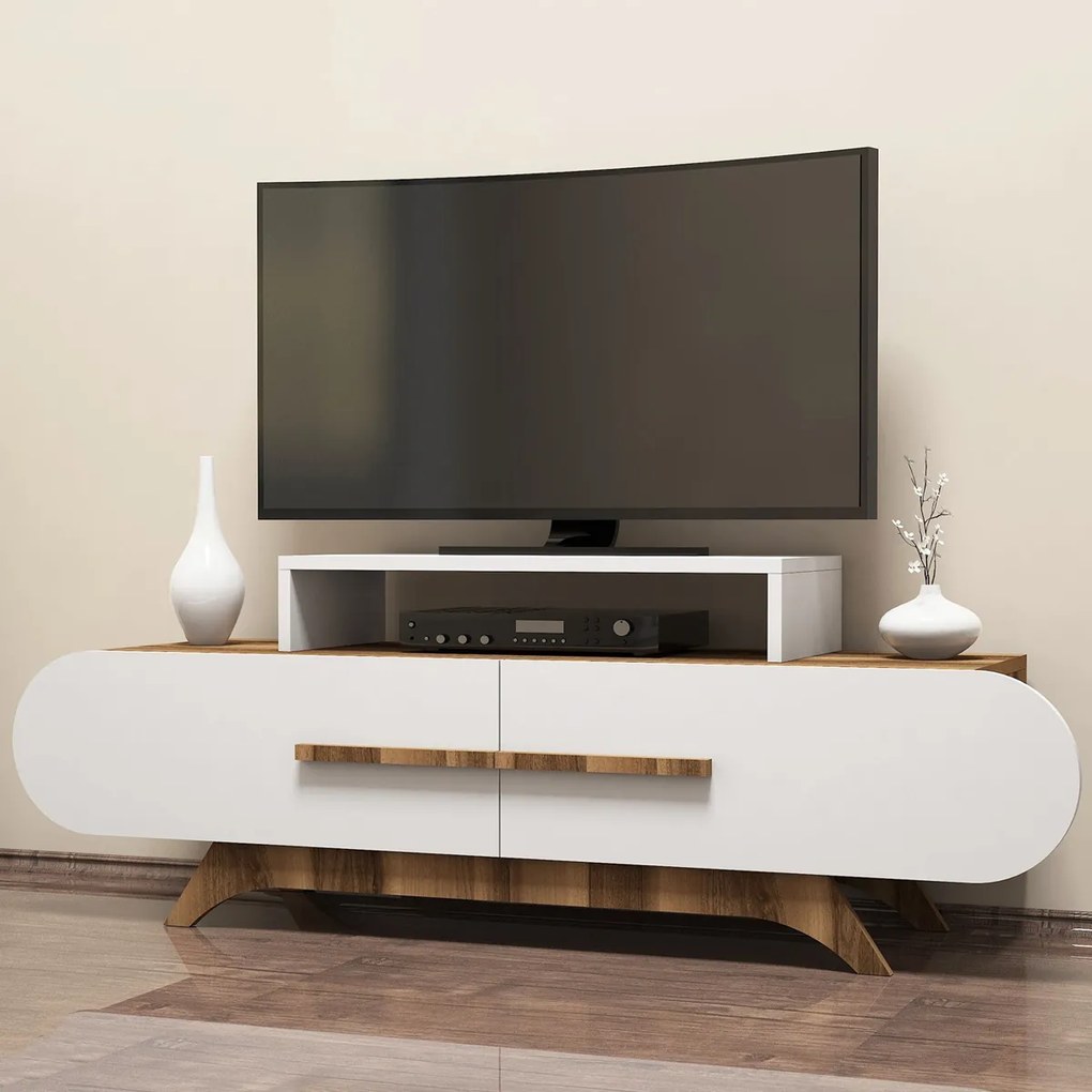 Stolik pod telewizor Rose Walnut White