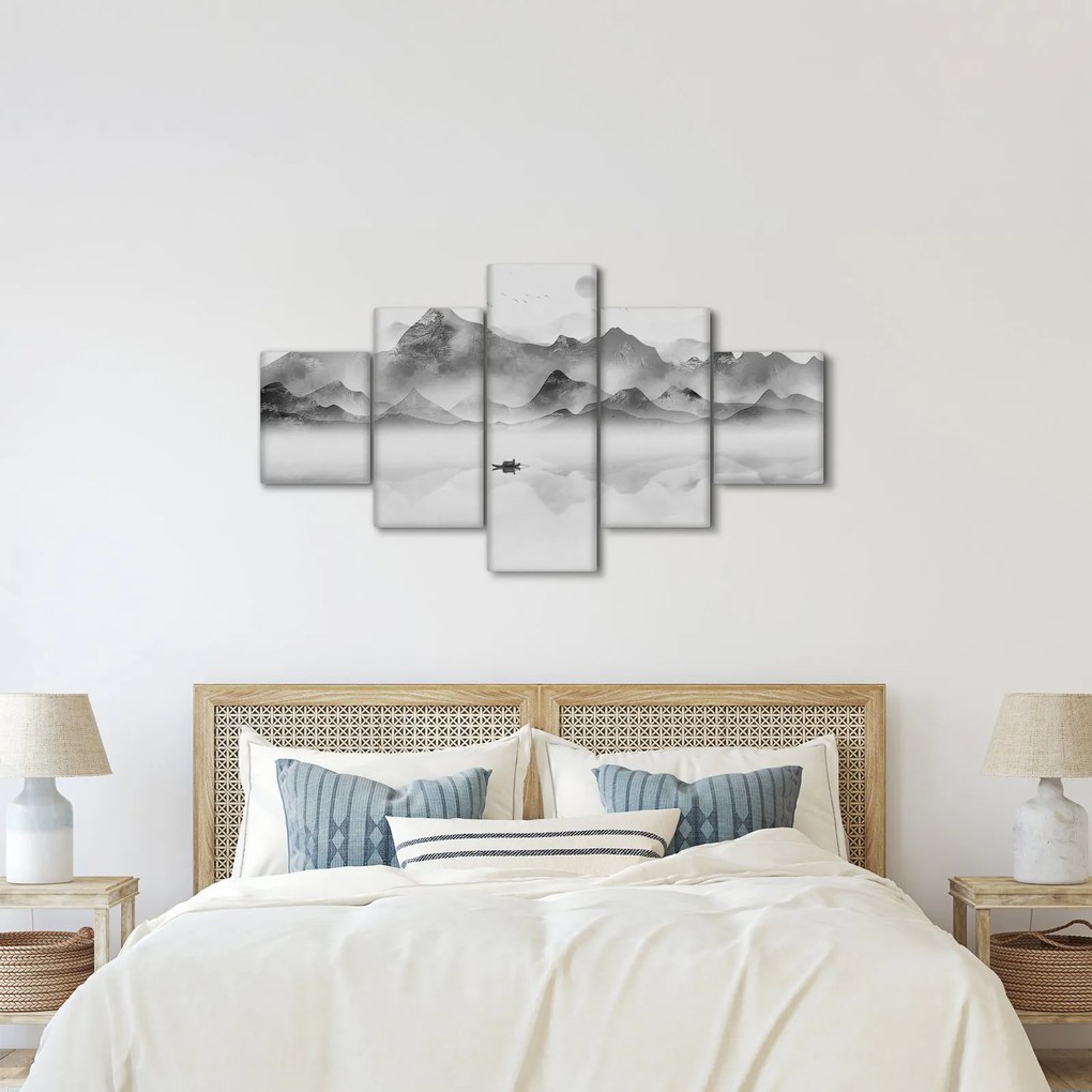 Obraz - Japońskie jezioro (125x70 cm)
