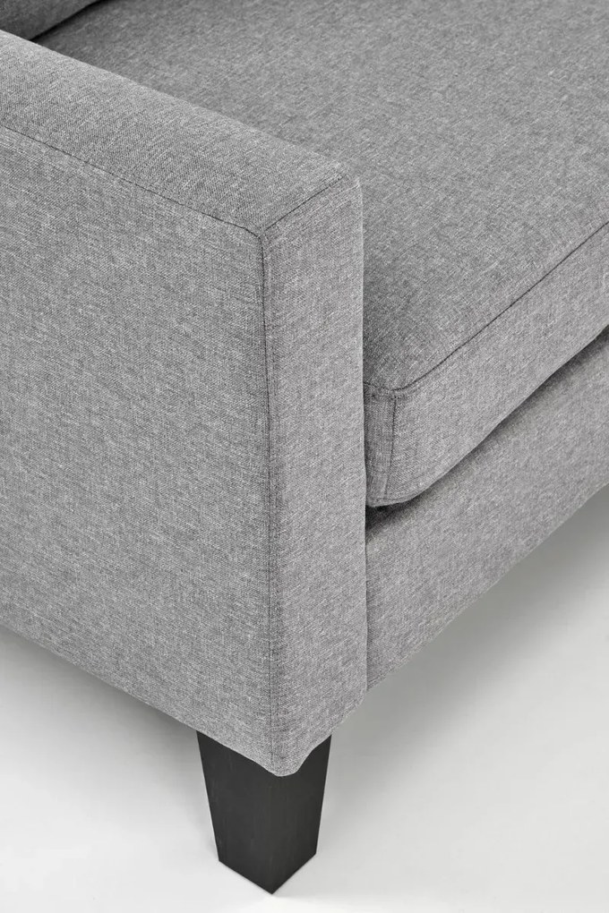 Sofa GERSON szara z podnóżkiem HALMAR