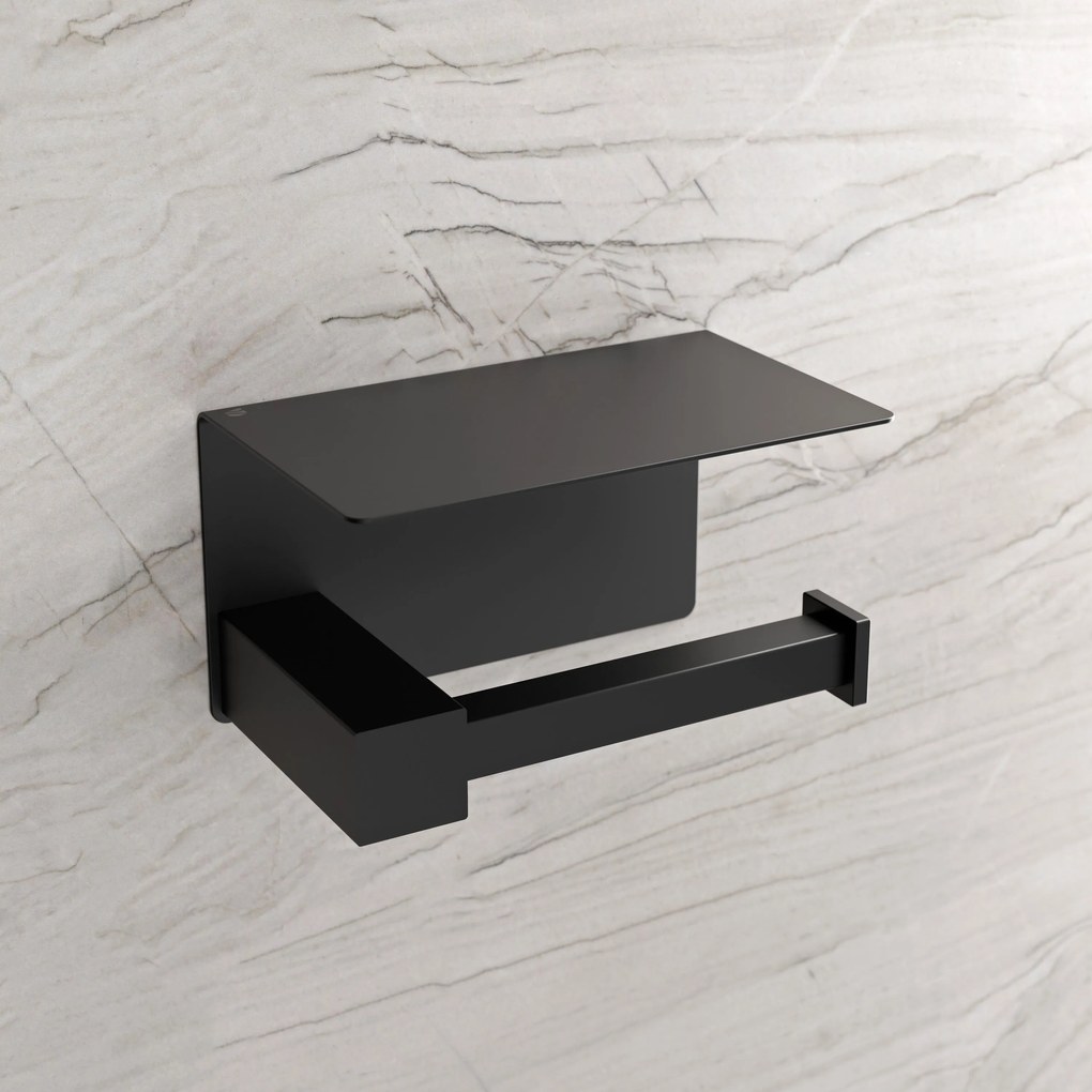 Uchwyt na papier toaletowy OLA - z półką