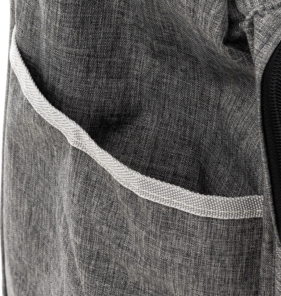 Wózek zakupowy na kółkach, szary