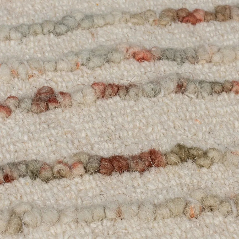 Pomarańczowo-kremowy wełniany dywan 120x170 cm Abstract Swirl – Flair Rugs