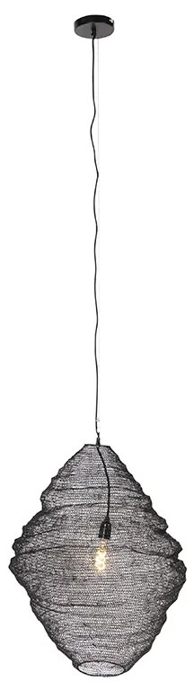 Orientalna lampa wisząca czarna 60cm - NidumKolonialny Oswietlenie wewnetrzne