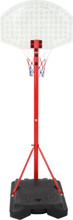 Kosz do koszykówki z kółkami, regulowany 113 - 236 cm