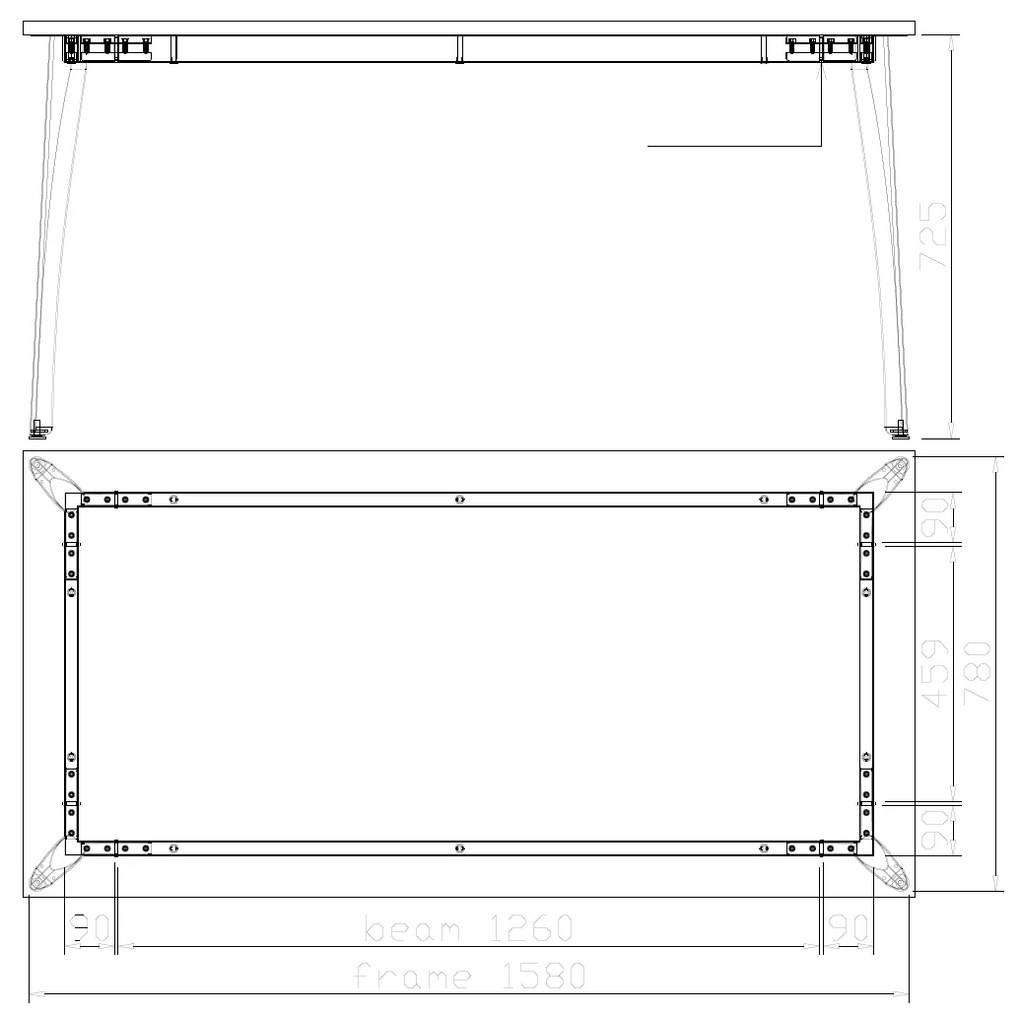 Stół konferencyjny PRIMO OMEGA, 1600 x 800 mm, podstawa szara, buk