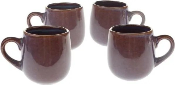 Fioletowe ceramiczne kubki na espresso zestaw 4 szt. 100 ml – Dakls