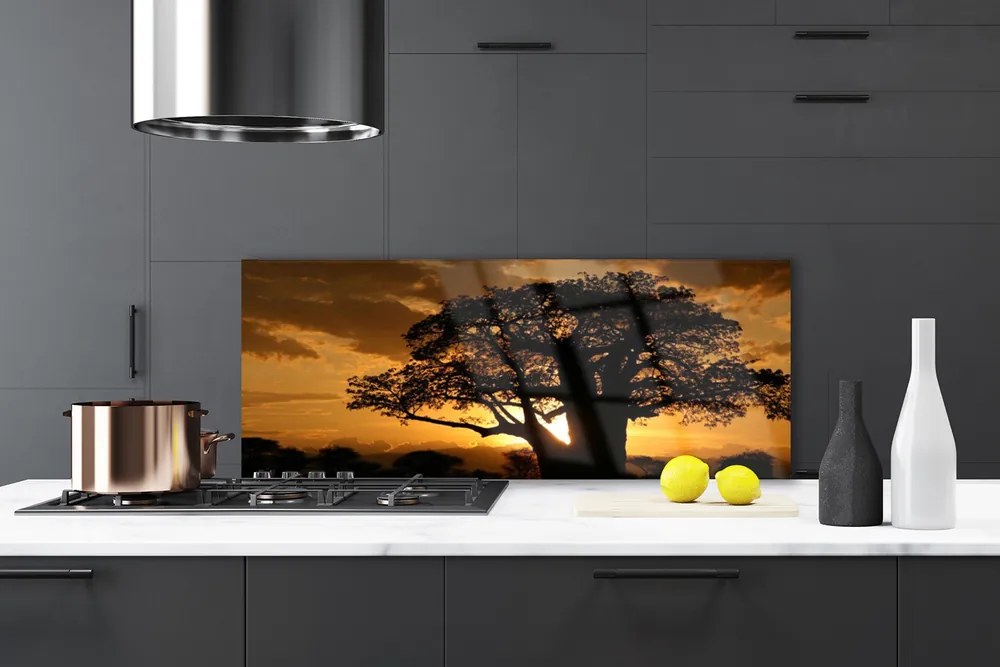 Dekor Szklany do Kuchni Stary Dąb W Polu