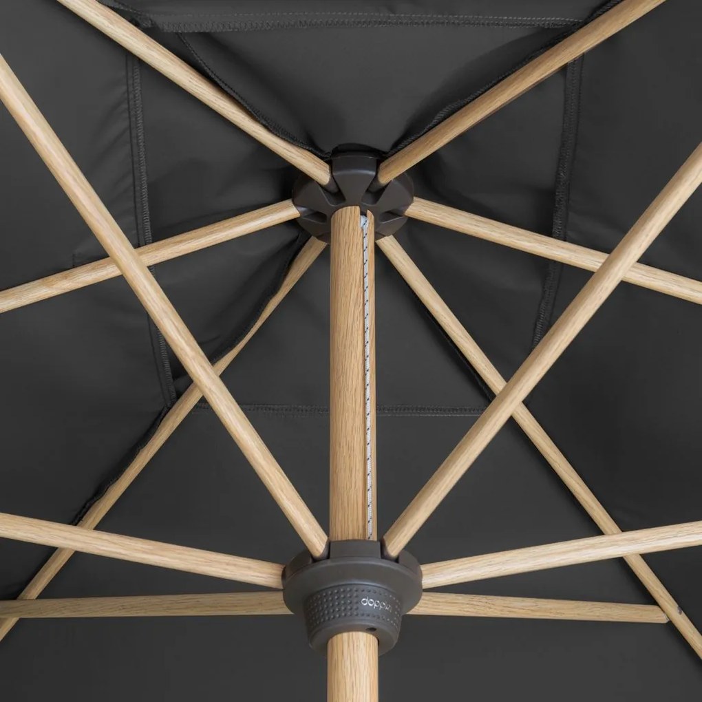 Doppler ALU WOOD parasol ogrodowy 300 x 200 cm antracyt