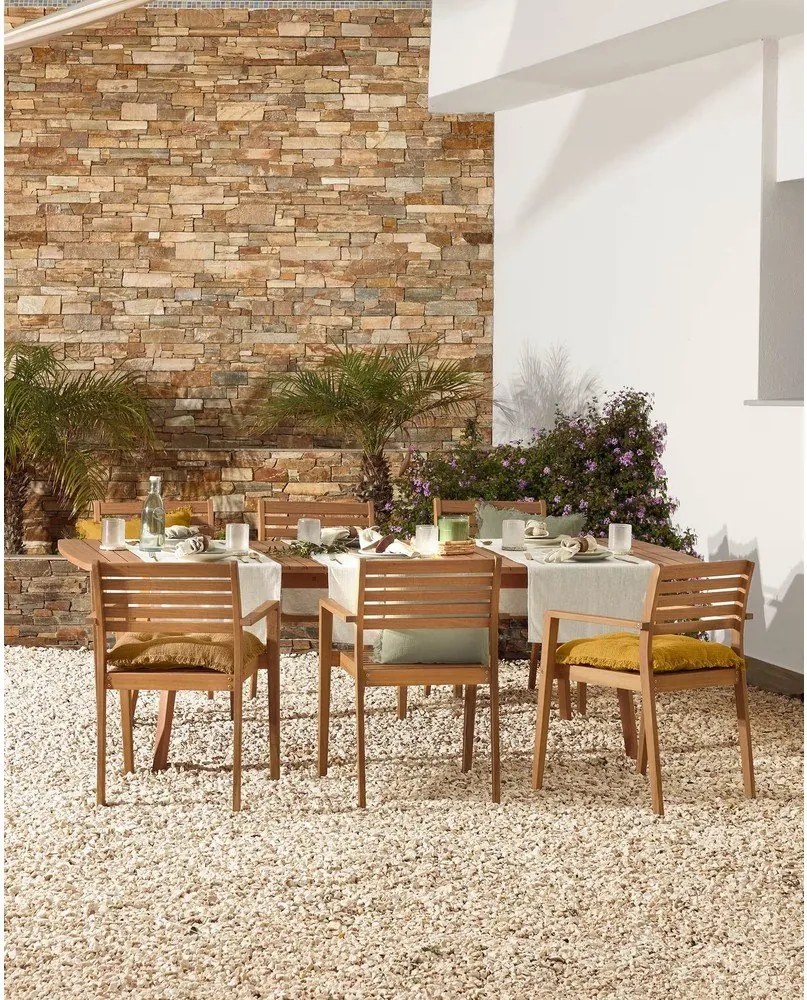 Krzesło ogrodowe z drewna akacji Kave Home Hanzel