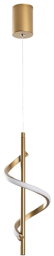 Lampa wisząca LED w kolorze złota ø 16 cm Likma – Opviq lights