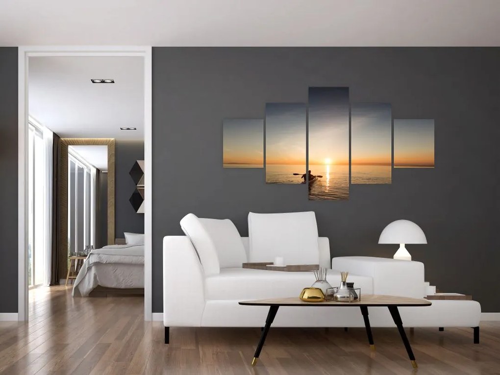 Obraz - kajak na morzu (125x70 cm)