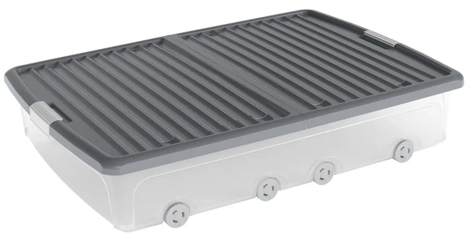 Plastikowy pojemnik pod łóżko z pokrywką 79x58x16,5 cm W box underbed XL – KIS